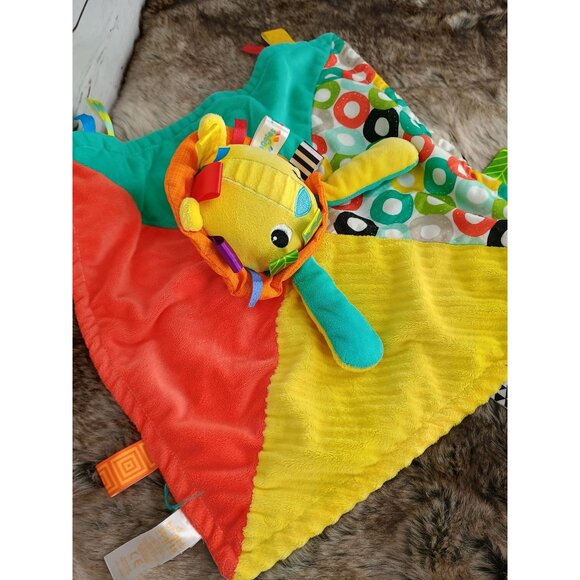Bright Starts Cuddle Blankie Lion Taggies Lovey Security‎ Blanket 14 x 14 - Picture 2 of 7